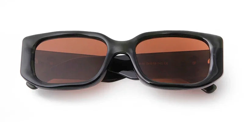 Trend black Tortoiseshell Rectangle Sunglasses Women 2024 Brand Gradient Lens Square Sun Glasses Men Shades Eyewear Female UV400